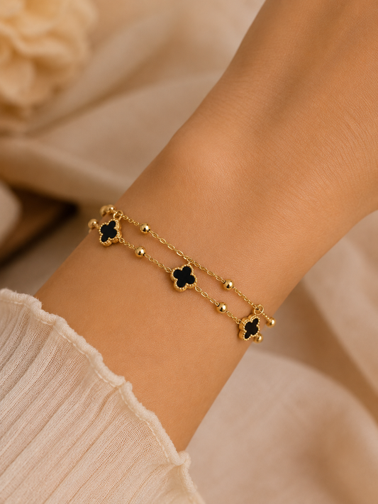 Bracelet Midnight Clover